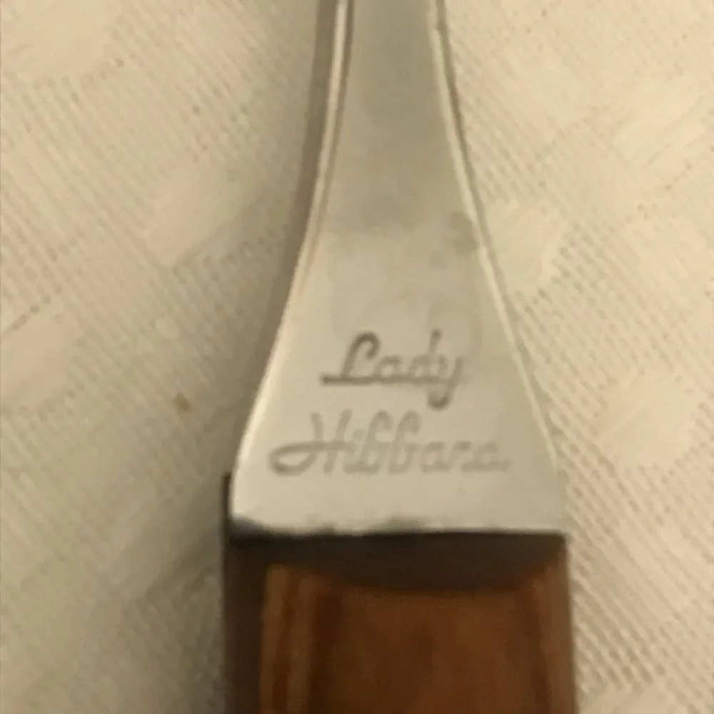 Vintage Lady Hibbard 2 Piece Hostess Carving Set Style 128S